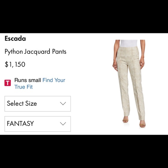 Escada lamb leather pants animal print it38 Runway - Picture 12 of 16